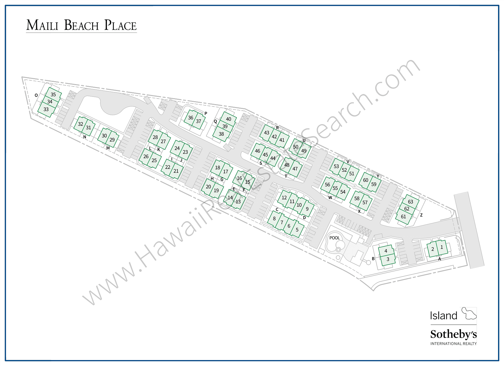 Maili Beach Place Map